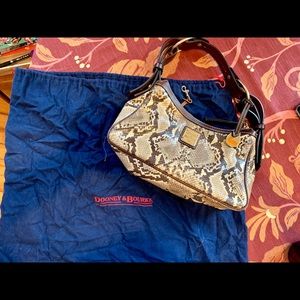 Vintage snakeskin dooney and bourke mini handbag